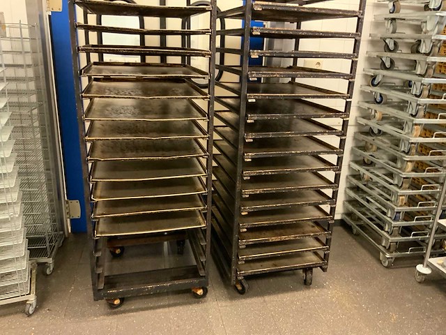 Hein 15-delige rvs bakkerijoven wagen (2x) - afbeelding 4 van  7