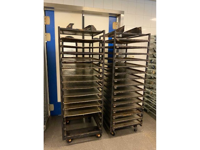 Hein 15-delige rvs bakkerijoven wagen (2x) - afbeelding 5 van  7