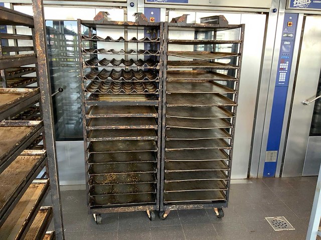 Hein 15-delige rvs bakkerijoven wagen (2x) - afbeelding 1 van  4