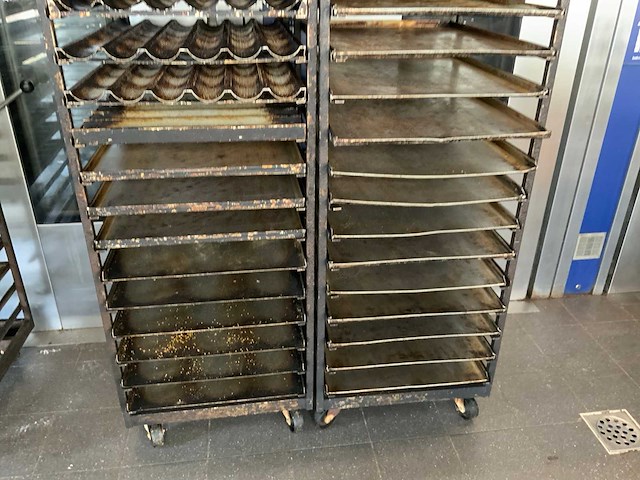 Hein 15-delige rvs bakkerijoven wagen (2x) - afbeelding 4 van  4