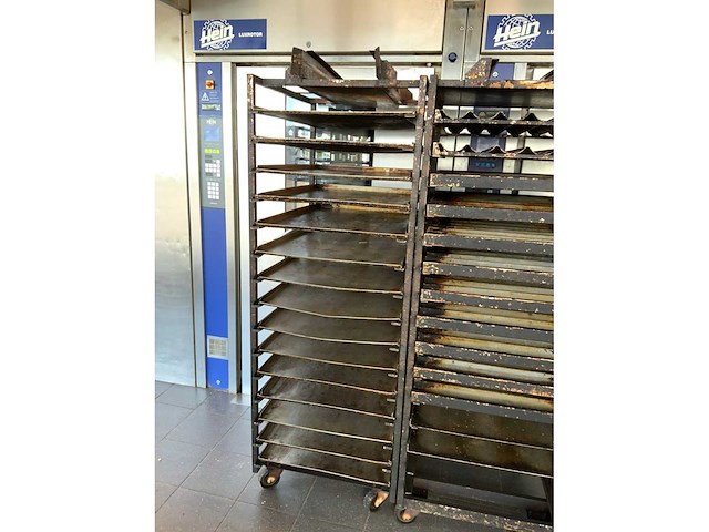 Hein 15-delige rvs bakkerijoven wagen (2x) - afbeelding 2 van  11
