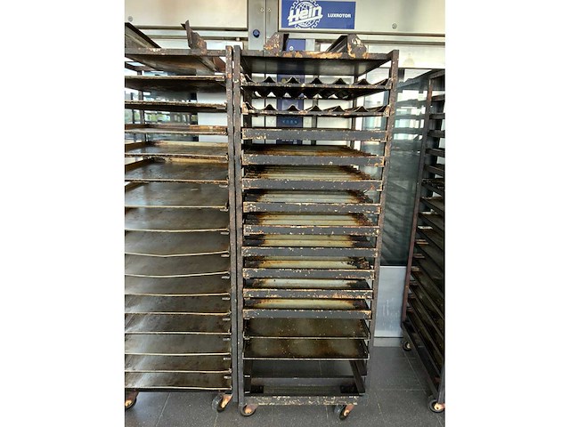 Hein 15-delige rvs bakkerijoven wagen (2x) - afbeelding 3 van  11