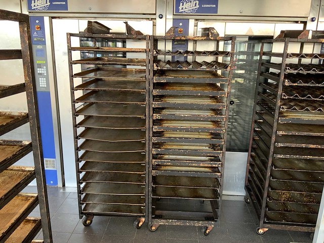 Hein 15-delige rvs bakkerijoven wagen (2x) - afbeelding 1 van  11
