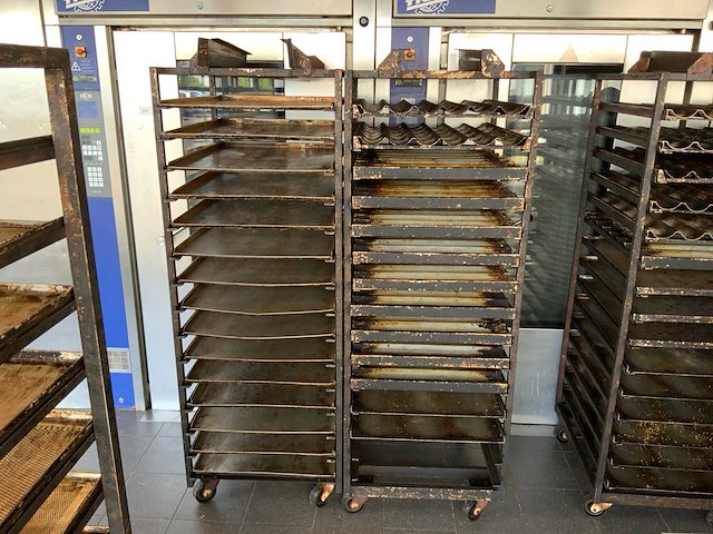 Hein 15-delige rvs bakkerijoven wagen (2x) - afbeelding 4 van  11