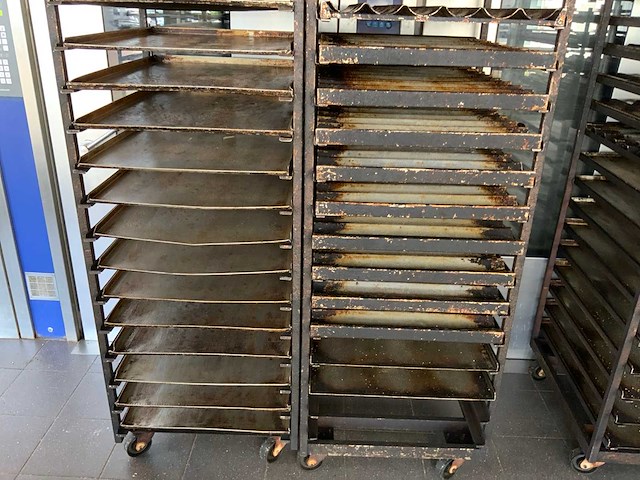 Hein 15-delige rvs bakkerijoven wagen (2x) - afbeelding 7 van  11