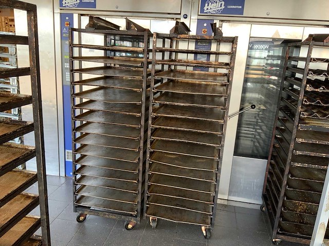 Hein 15-delige rvs bakkerijoven wagen (2x) - afbeelding 1 van  7
