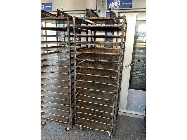 Hein 15-delige rvs bakkerijoven wagen (2x) - afbeelding 5 van  7