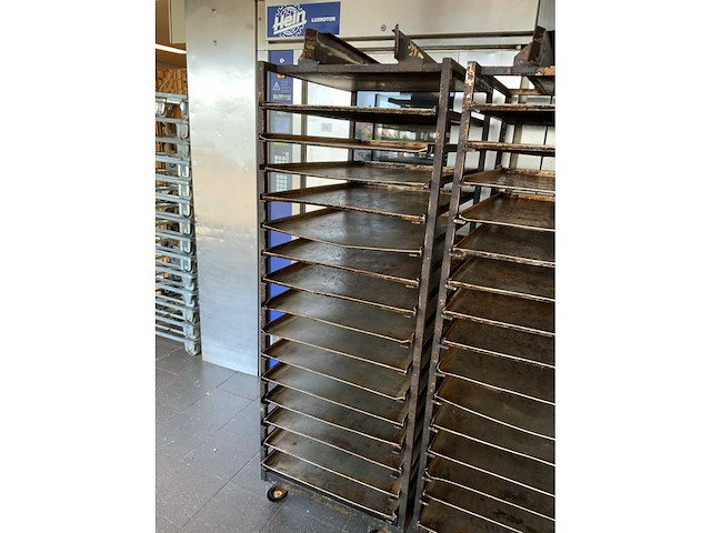 Hein 15-delige rvs bakkerijoven wagen (2x) - afbeelding 6 van  7
