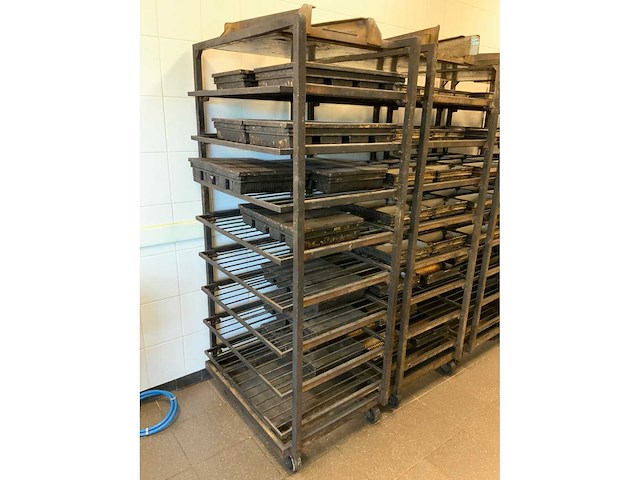 Hein 15-delige rvs bakkerijoven wagen (2x) - afbeelding 2 van  16