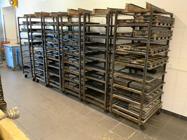 Hein 15-delige rvs bakkerijoven wagen (2x) - afbeelding 6 van  16