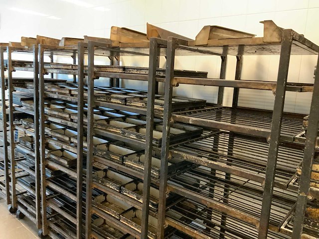 Hein 15-delige rvs bakkerijoven wagen (2x) - afbeelding 8 van  16