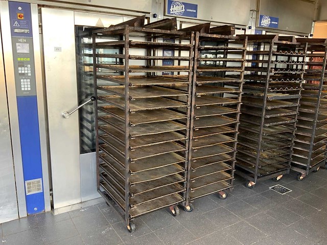 Hein 15-delige rvs bakkerijoven wagen (2x) - afbeelding 1 van  16