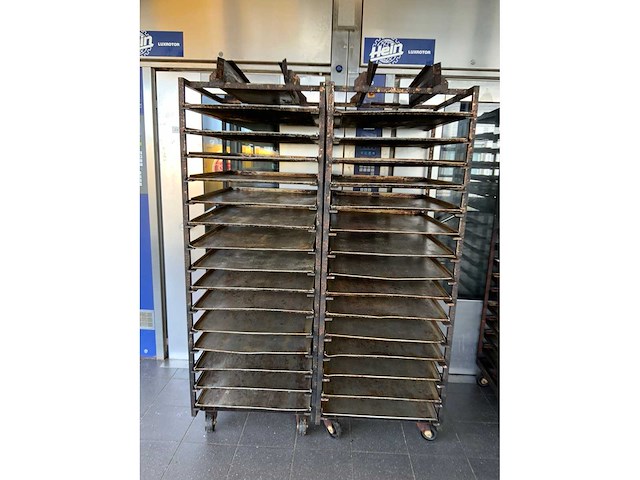Hein 15-delige rvs bakkerijoven wagen (2x) - afbeelding 10 van  16