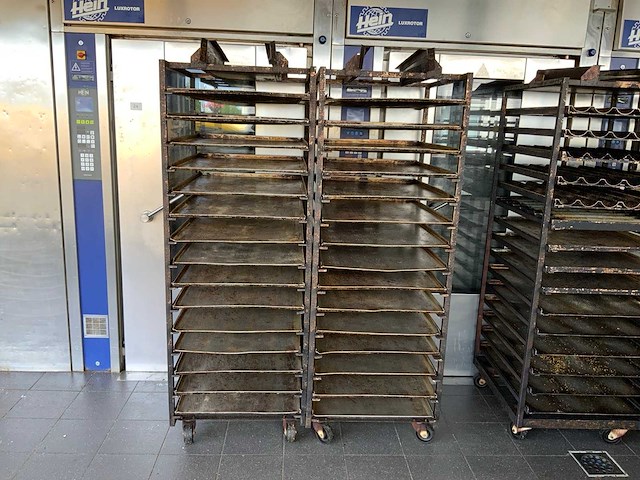 Hein 15-delige rvs bakkerijoven wagen (2x) - afbeelding 13 van  16
