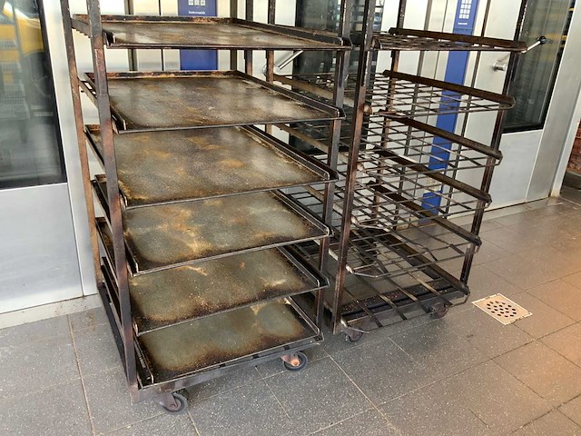 Hein 15-delige rvs bakkerijoven wagen (2x) - afbeelding 5 van  5