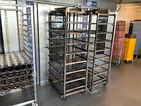 Hein 8-delige rvs bakkerijoven wagen (2x) - afbeelding 1 van  9