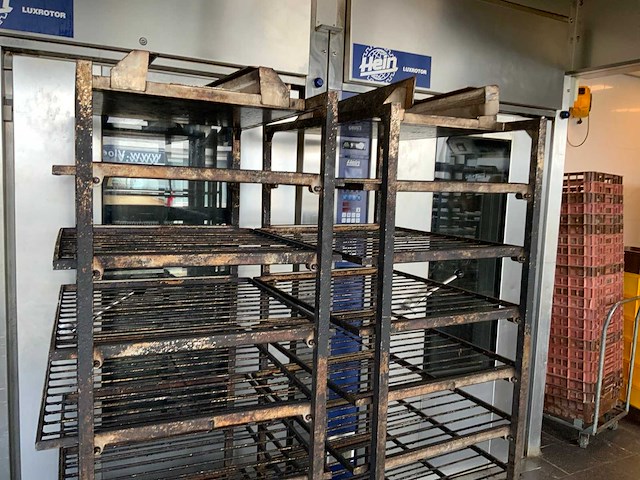 Hein 8-delige rvs bakkerijoven wagen (2x) - afbeelding 2 van  9