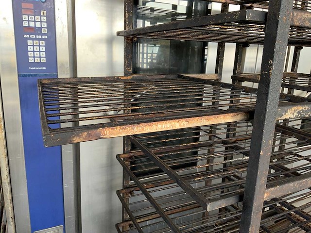 Hein 8-delige rvs bakkerijoven wagen (2x) - afbeelding 8 van  9