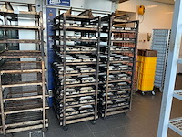 Hein 9-delige rvs bakkerijoven wagen (2x) - afbeelding 1 van  8