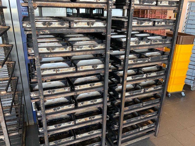 Hein 9-delige rvs bakkerijoven wagen (2x) - afbeelding 3 van  8