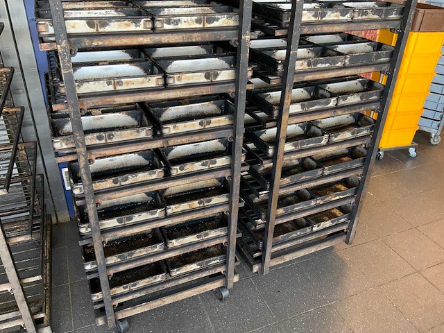 Hein 9-delige rvs bakkerijoven wagen (2x) - afbeelding 4 van  8