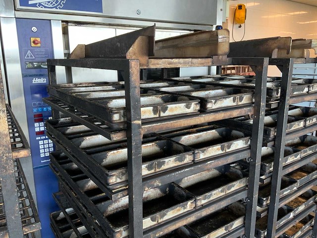 Hein 9-delige rvs bakkerijoven wagen (2x) - afbeelding 5 van  8