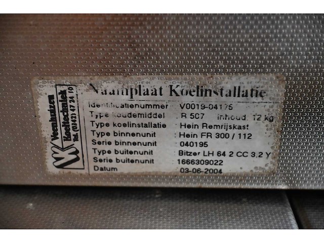 Hein topline fr 300/112 rvs remrijskast (2x) - afbeelding 2 van  14