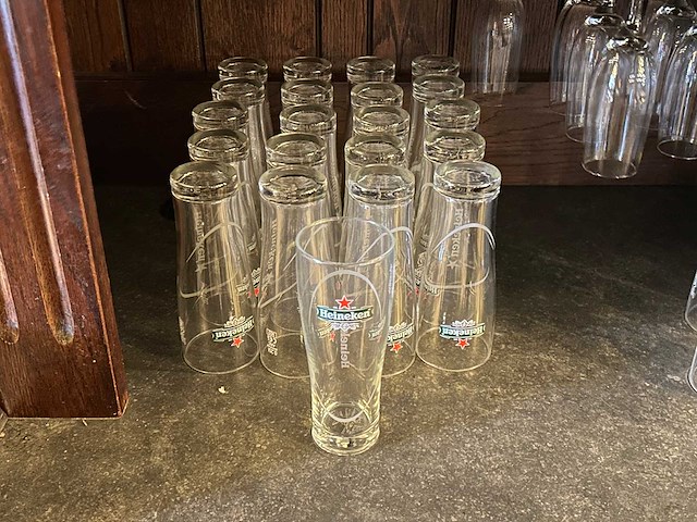Heineken - vaasje - bierglas 0,25l (21x) - afbeelding 1 van  3