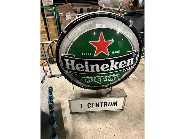 Heineken lichtreclamebord 115x100cm - afbeelding 2 van  2