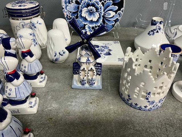 Heinen delfts blauw - partij decoratie - afbeelding 5 van  28