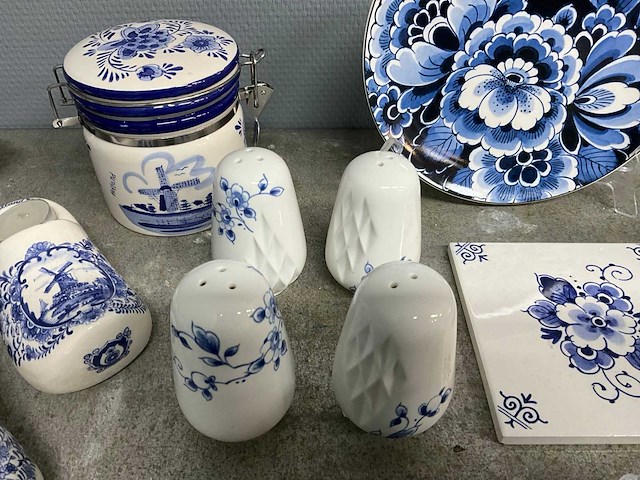 Heinen delfts blauw - partij decoratie - afbeelding 6 van  28