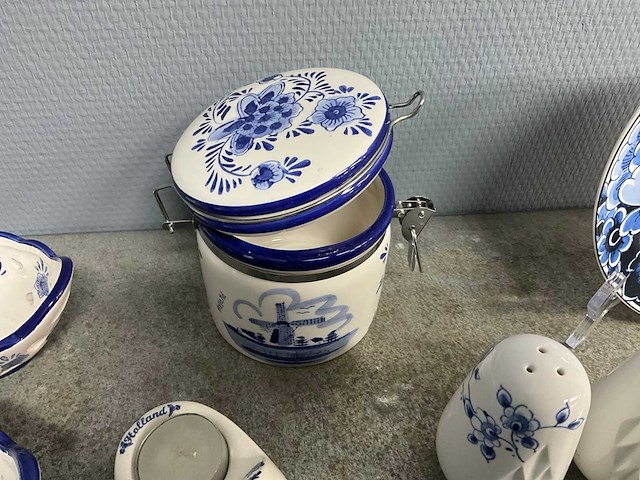 Heinen delfts blauw - partij decoratie - afbeelding 7 van  28