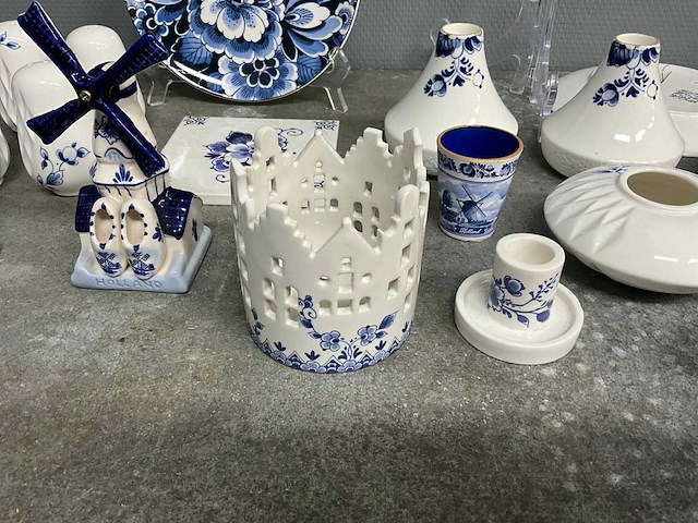 Heinen delfts blauw - partij decoratie - afbeelding 9 van  28
