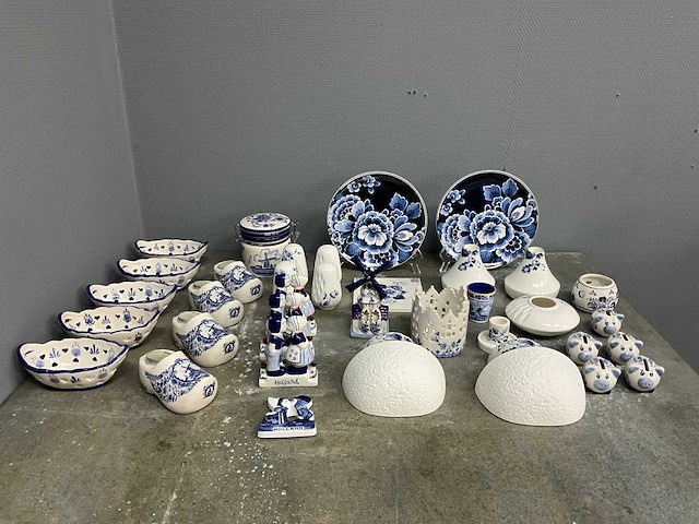Heinen delfts blauw - partij decoratie - afbeelding 1 van  28
