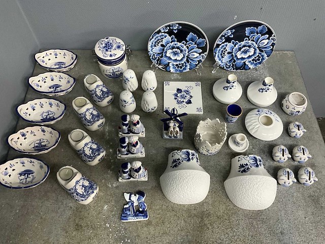 Heinen delfts blauw - partij decoratie - afbeelding 23 van  28