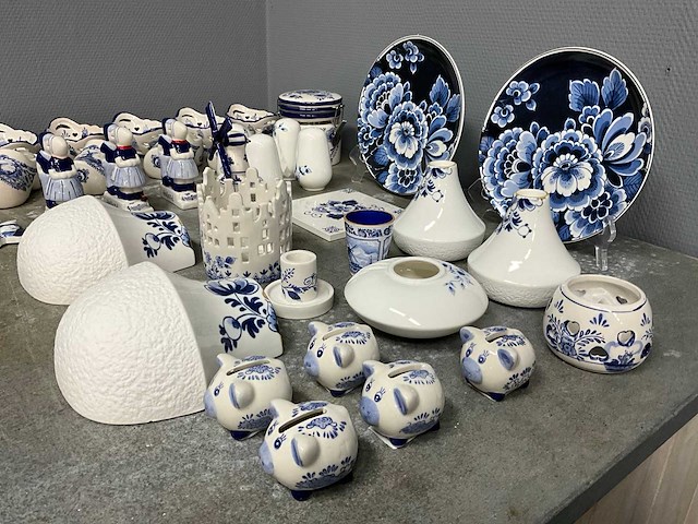 Heinen delfts blauw - partij decoratie - afbeelding 24 van  28