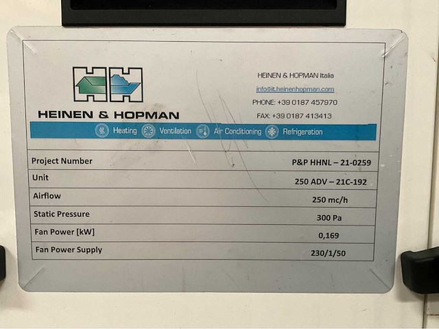 Heinen & hopman 250 basic / 250 adv klimaatbeheersing installatie / testunit - afbeelding 17 van  24