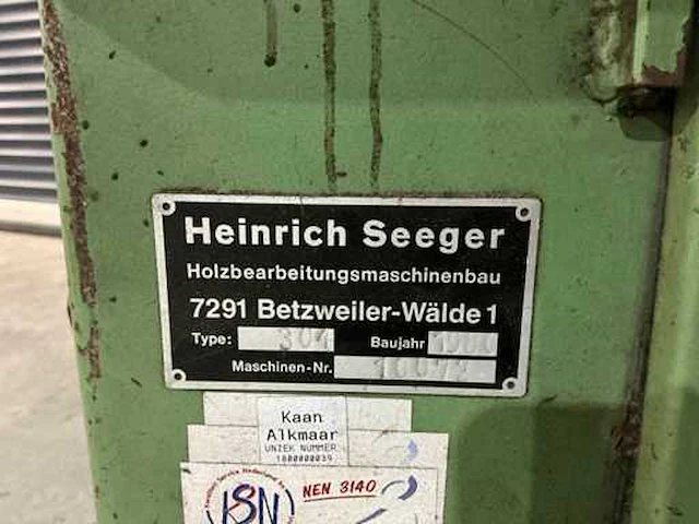 Heinrich seeger - 1980 - 304 - tafel- en spilfreesmachine - afbeelding 5 van  12