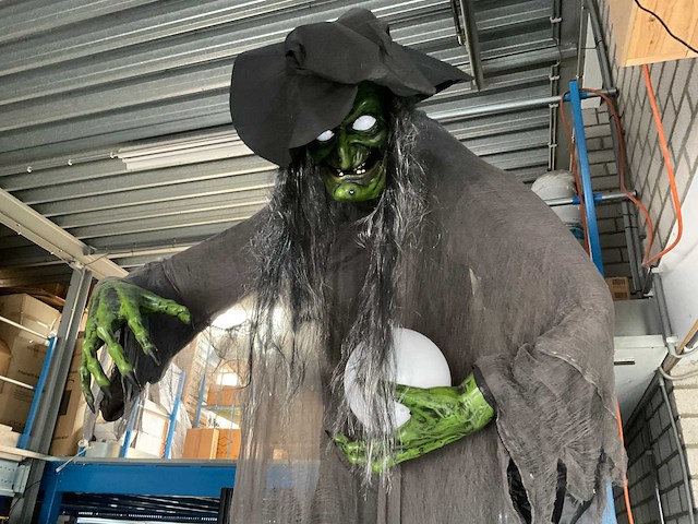 Heks halloween animatronic pop - afbeelding 3 van  5