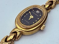 Helbros goldplated dameshorloge met diamant