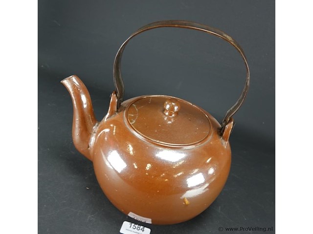 Hele grote aardewerk ketel - afbeelding 3 van  5