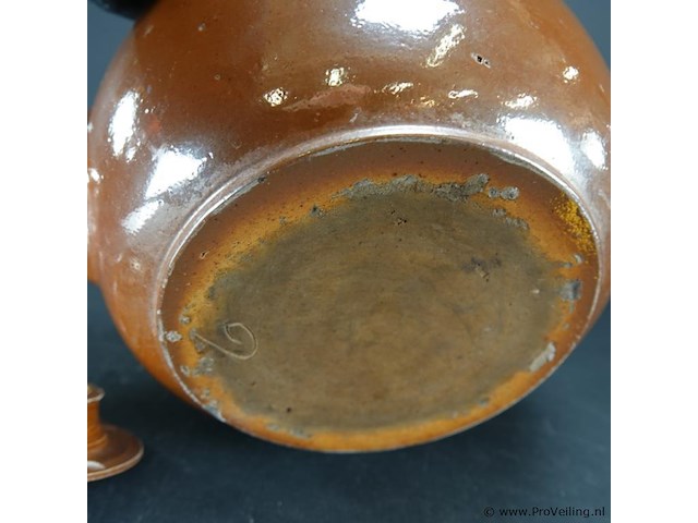 Hele grote aardewerk ketel - afbeelding 5 van  5