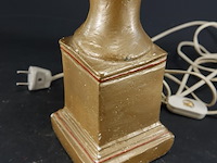 Hele lelijke gipsen lampvoet met mais - afbeelding 4 van  5