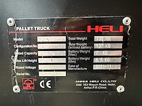 Heli - 2021 - dc15 - elektrische palletwagen - afbeelding 4 van  7