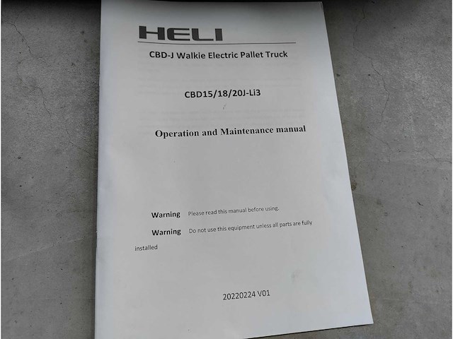 Heli - 2024 - cbd15 - elektrische palletwagen - afbeelding 14 van  25