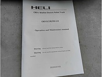 Heli - 2024 - cbd15 - elektrische palletwagen - afbeelding 14 van  25