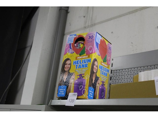 Heliumtank met ballonnen - afbeelding 2 van  2
