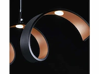 Helix design led hanglamp zwart/goud - afbeelding 2 van  6