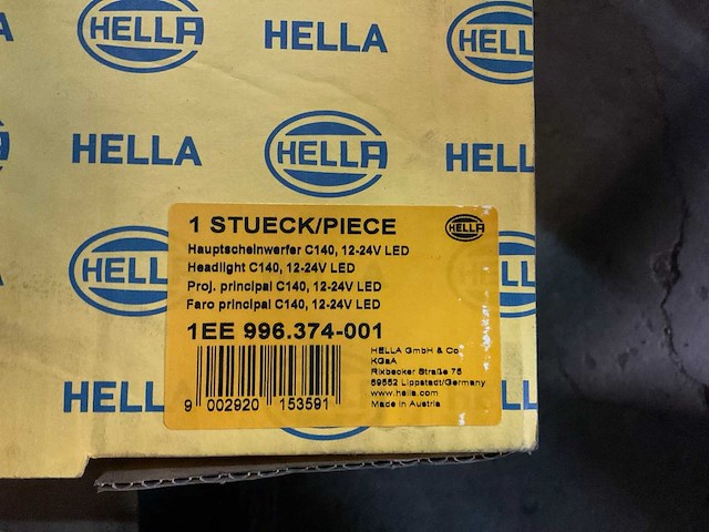 Hella c140 koplamp, led (2x) - afbeelding 2 van  2