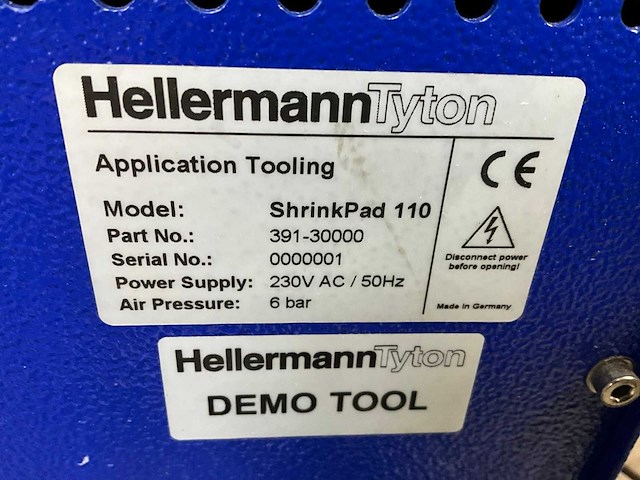 Hellermann tyton shrinkpad 110 markeermachine voor kabelverwerking (3x) - afbeelding 9 van  11